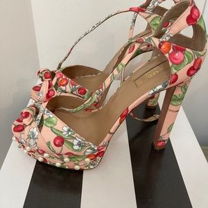 Aquazzura Harlow Pearls Plateau 140